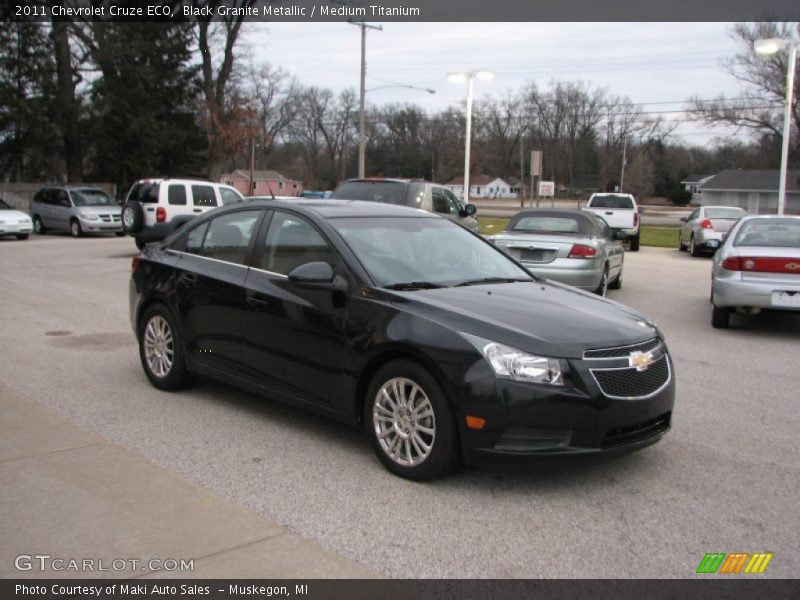 Black Granite Metallic / Medium Titanium 2011 Chevrolet Cruze ECO