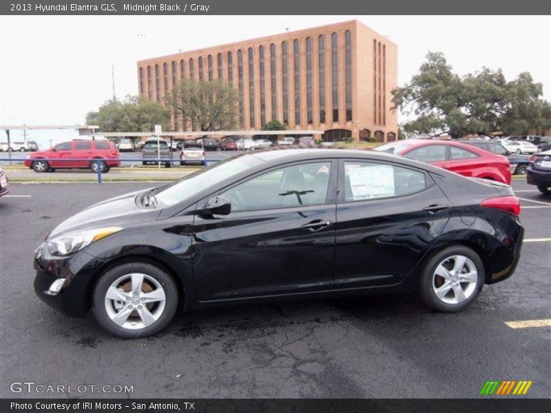 Midnight Black / Gray 2013 Hyundai Elantra GLS