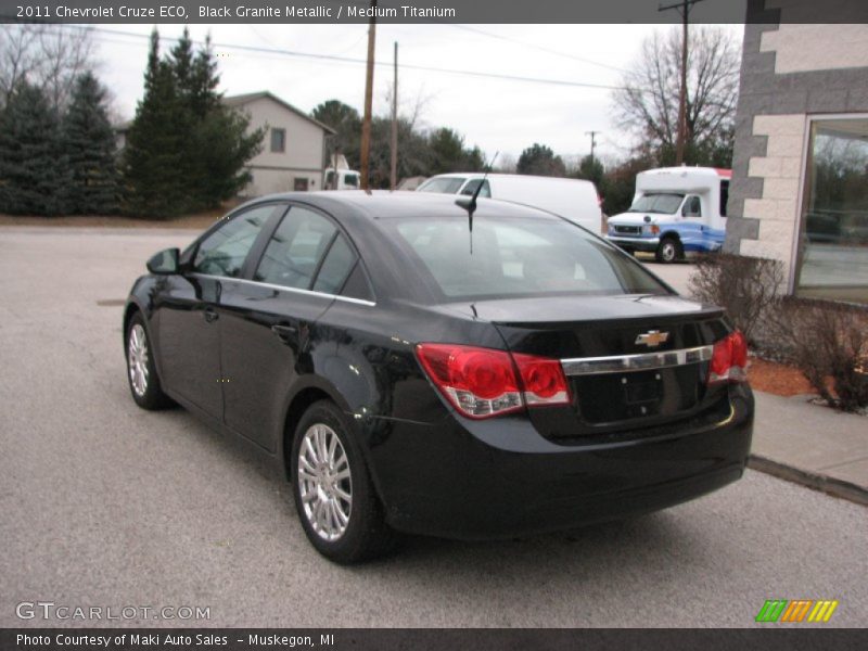 Black Granite Metallic / Medium Titanium 2011 Chevrolet Cruze ECO