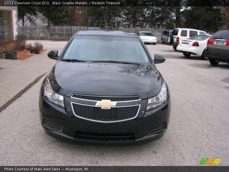 Black Granite Metallic / Medium Titanium 2011 Chevrolet Cruze ECO