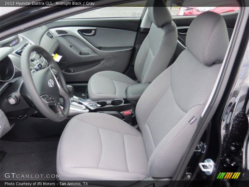 Midnight Black / Gray 2013 Hyundai Elantra GLS