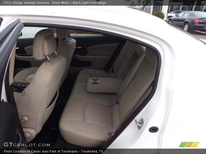 Stone White / Black/Light Frost Beige 2011 Dodge Avenger Express