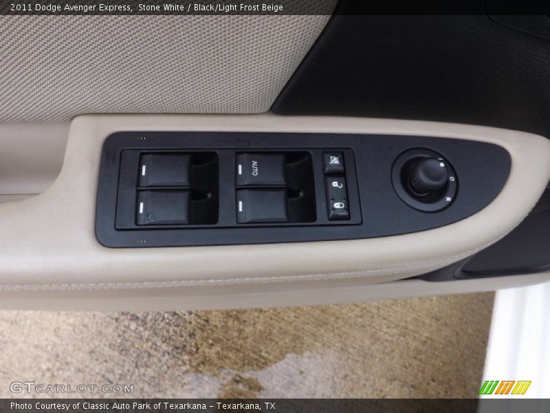 Stone White / Black/Light Frost Beige 2011 Dodge Avenger Express