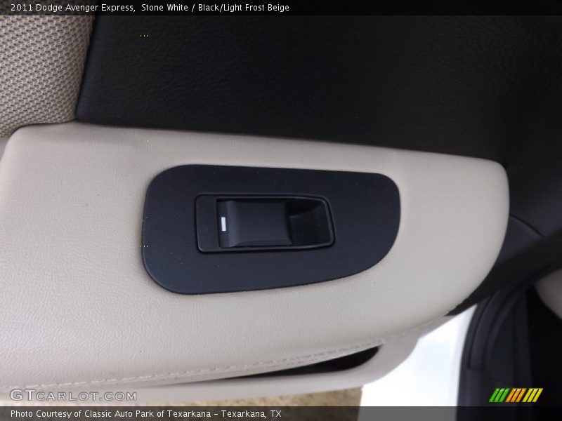 Stone White / Black/Light Frost Beige 2011 Dodge Avenger Express