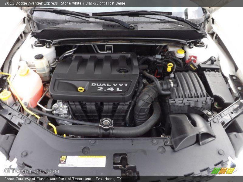 Stone White / Black/Light Frost Beige 2011 Dodge Avenger Express