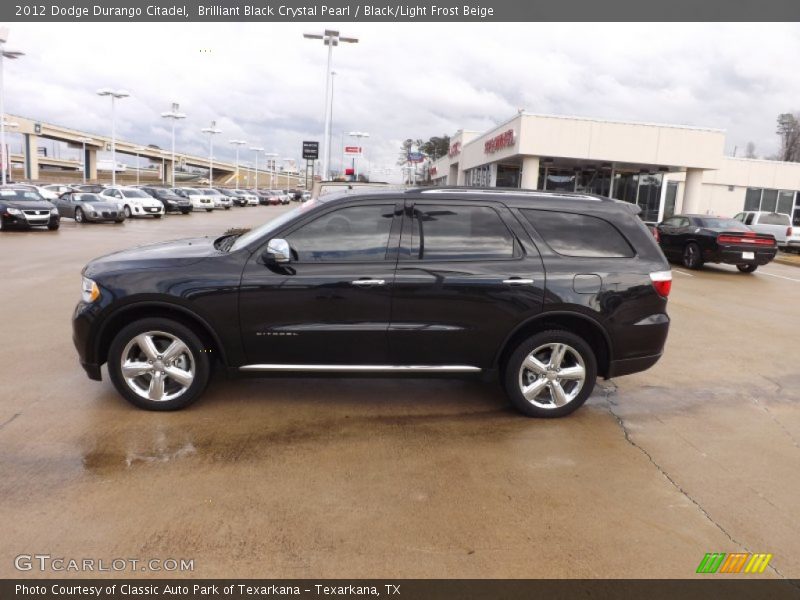 Brilliant Black Crystal Pearl / Black/Light Frost Beige 2012 Dodge Durango Citadel