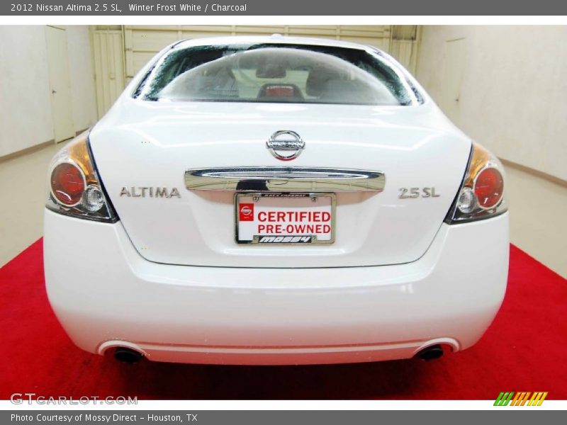 Winter Frost White / Charcoal 2012 Nissan Altima 2.5 SL