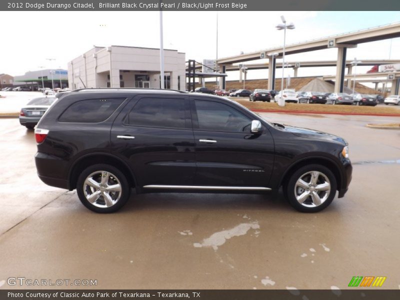 Brilliant Black Crystal Pearl / Black/Light Frost Beige 2012 Dodge Durango Citadel