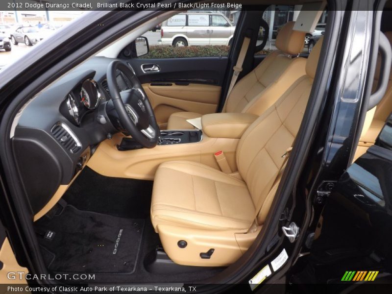 Brilliant Black Crystal Pearl / Black/Light Frost Beige 2012 Dodge Durango Citadel