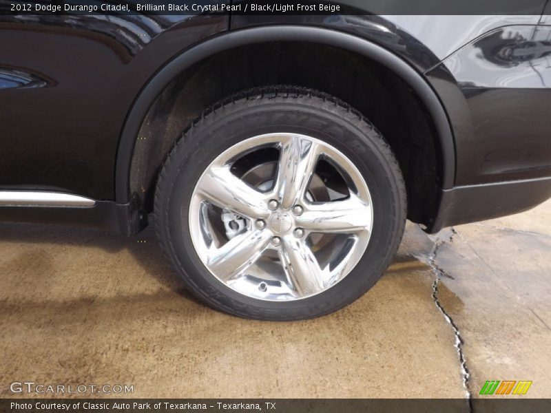 Brilliant Black Crystal Pearl / Black/Light Frost Beige 2012 Dodge Durango Citadel