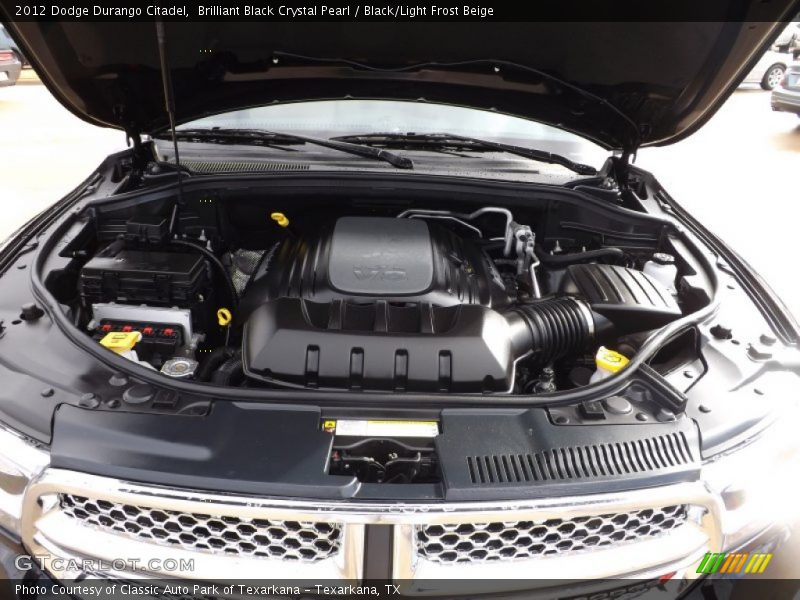Brilliant Black Crystal Pearl / Black/Light Frost Beige 2012 Dodge Durango Citadel