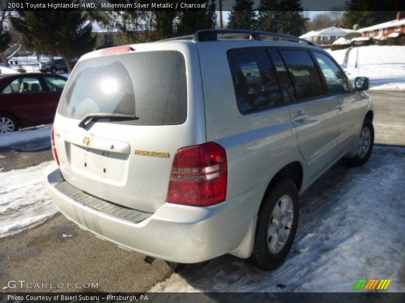Millennium Silver Metallic / Charcoal 2001 Toyota Highlander 4WD