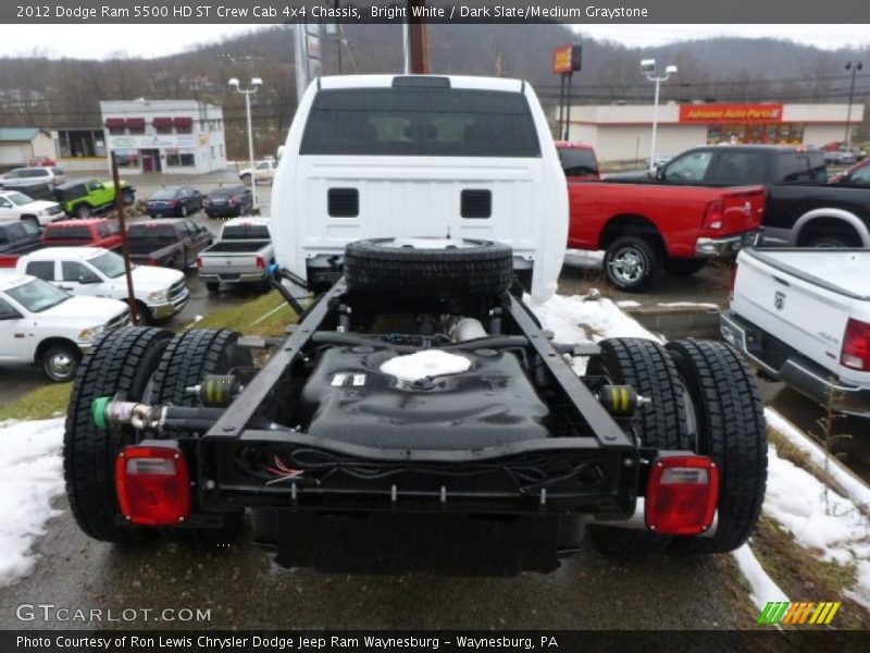 Bright White / Dark Slate/Medium Graystone 2012 Dodge Ram 5500 HD ST Crew Cab 4x4 Chassis