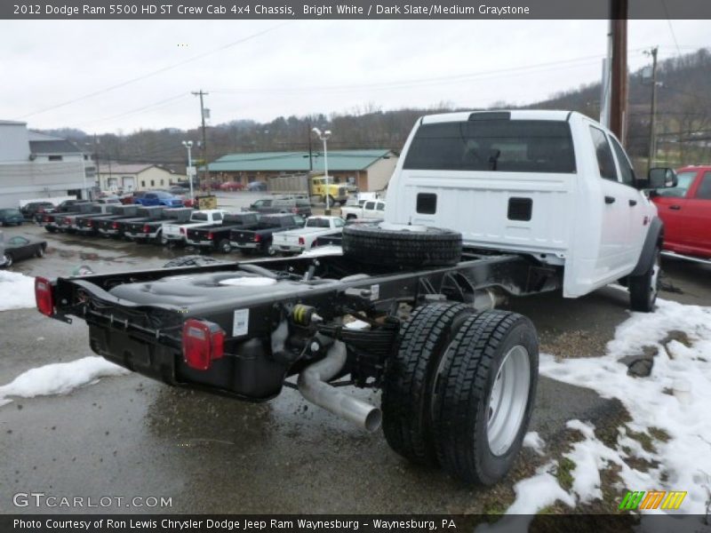 Bright White / Dark Slate/Medium Graystone 2012 Dodge Ram 5500 HD ST Crew Cab 4x4 Chassis