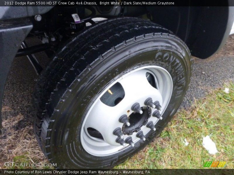 Bright White / Dark Slate/Medium Graystone 2012 Dodge Ram 5500 HD ST Crew Cab 4x4 Chassis