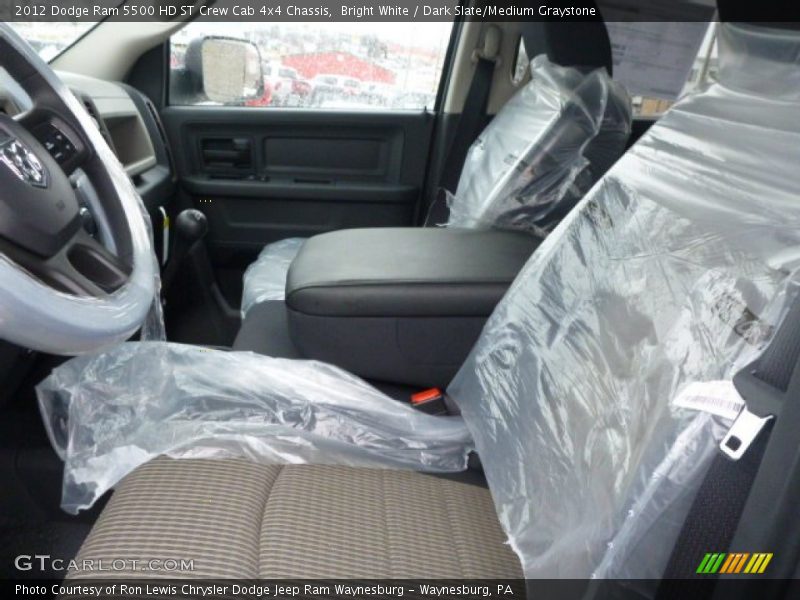 Bright White / Dark Slate/Medium Graystone 2012 Dodge Ram 5500 HD ST Crew Cab 4x4 Chassis