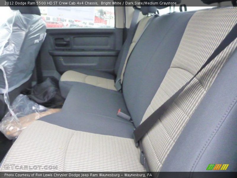 Bright White / Dark Slate/Medium Graystone 2012 Dodge Ram 5500 HD ST Crew Cab 4x4 Chassis