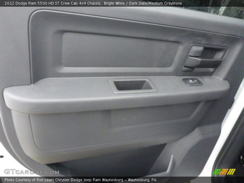Bright White / Dark Slate/Medium Graystone 2012 Dodge Ram 5500 HD ST Crew Cab 4x4 Chassis
