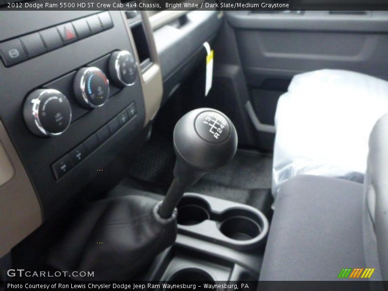 Bright White / Dark Slate/Medium Graystone 2012 Dodge Ram 5500 HD ST Crew Cab 4x4 Chassis