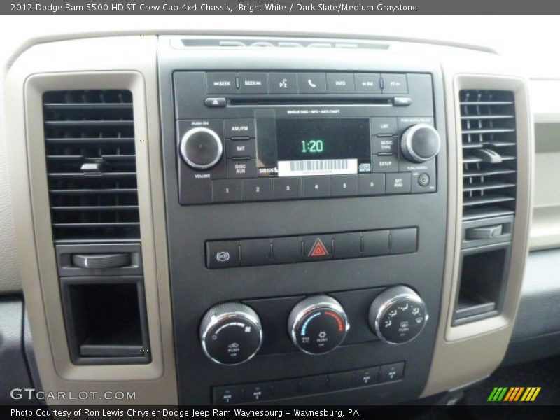 Bright White / Dark Slate/Medium Graystone 2012 Dodge Ram 5500 HD ST Crew Cab 4x4 Chassis