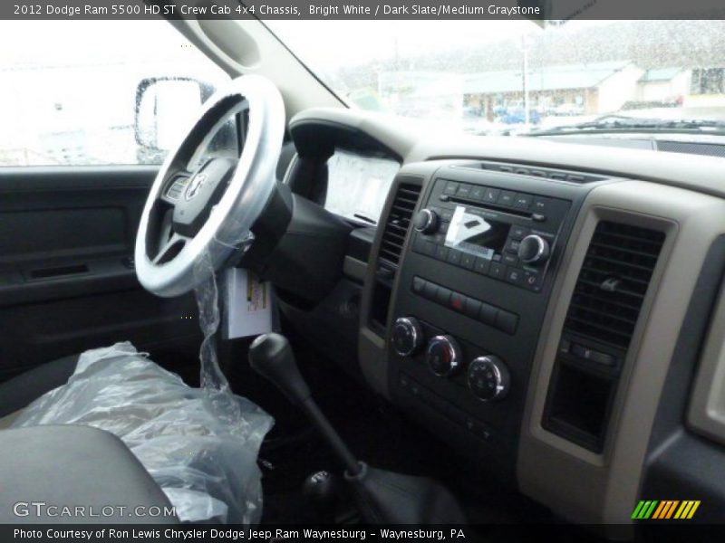 Bright White / Dark Slate/Medium Graystone 2012 Dodge Ram 5500 HD ST Crew Cab 4x4 Chassis