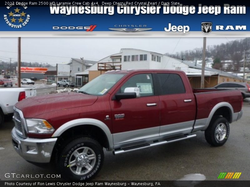 Deep Cherry Red Crystal Pearl / Dark Slate 2012 Dodge Ram 2500 HD Laramie Crew Cab 4x4