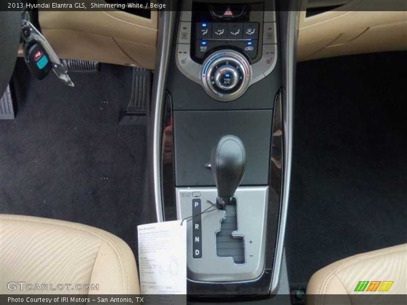 Shimmering White / Beige 2013 Hyundai Elantra GLS