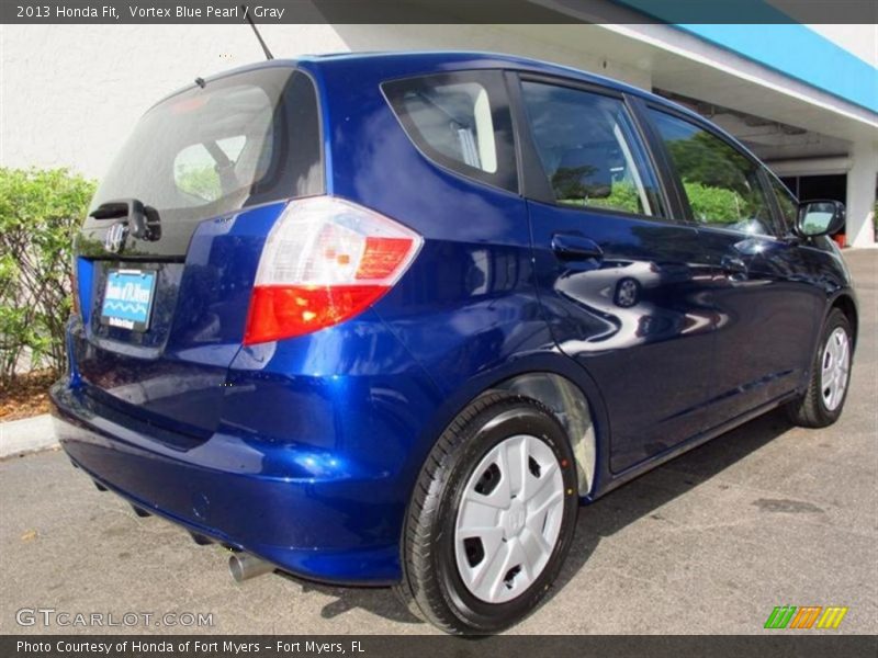 Vortex Blue Pearl / Gray 2013 Honda Fit