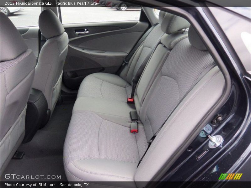 Pacific Blue Pearl / Gray 2013 Hyundai Sonata GLS