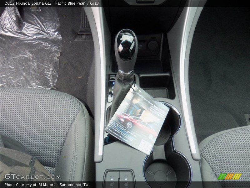 Pacific Blue Pearl / Gray 2013 Hyundai Sonata GLS