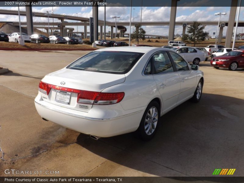 Powder White Pearl / Beige 2007 Hyundai Azera Limited