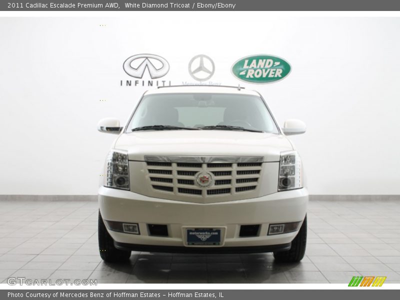 White Diamond Tricoat / Ebony/Ebony 2011 Cadillac Escalade Premium AWD