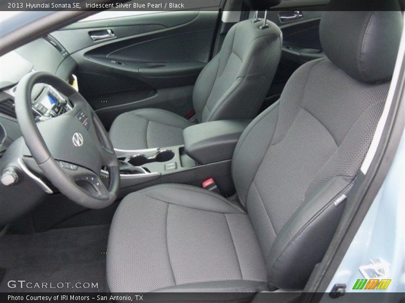 Iridescent Silver Blue Pearl / Black 2013 Hyundai Sonata SE