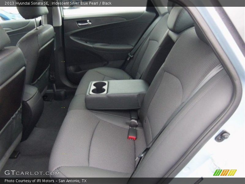 Iridescent Silver Blue Pearl / Black 2013 Hyundai Sonata SE