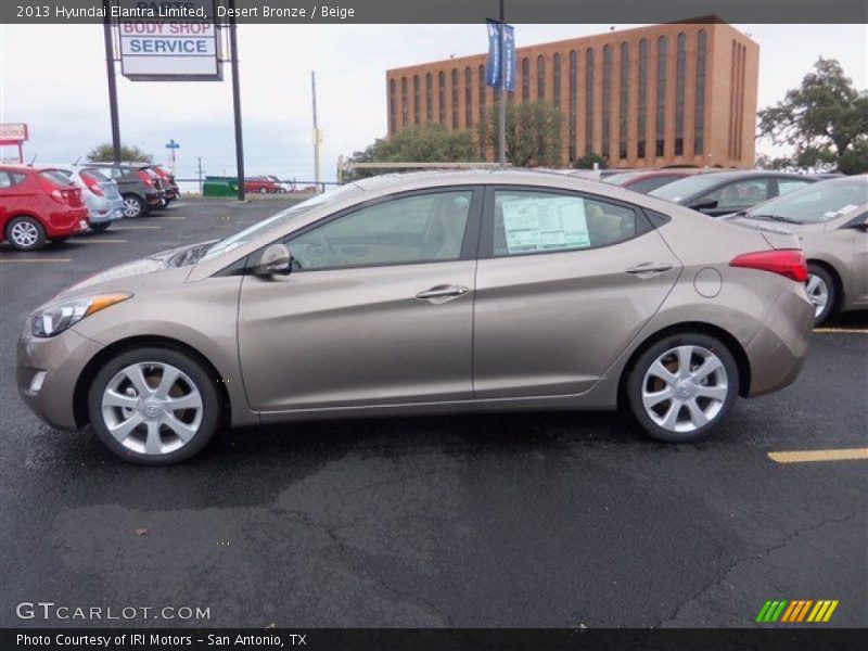 Desert Bronze / Beige 2013 Hyundai Elantra Limited