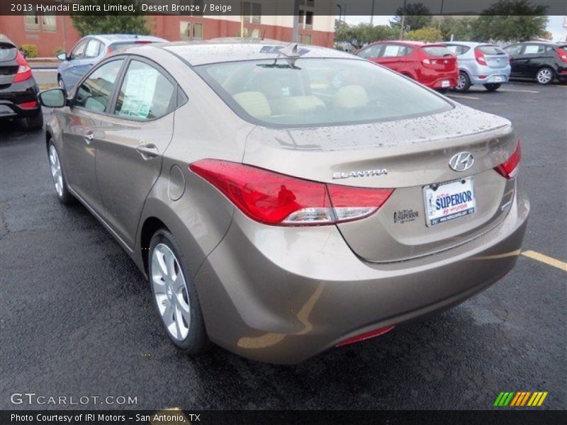 Desert Bronze / Beige 2013 Hyundai Elantra Limited
