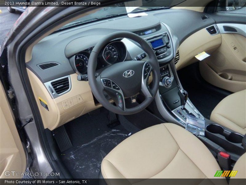Desert Bronze / Beige 2013 Hyundai Elantra Limited