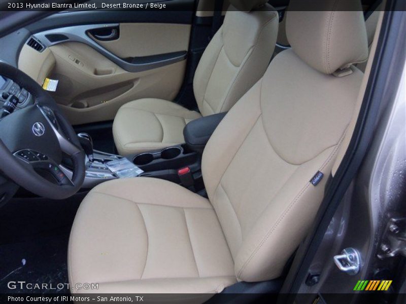 Desert Bronze / Beige 2013 Hyundai Elantra Limited