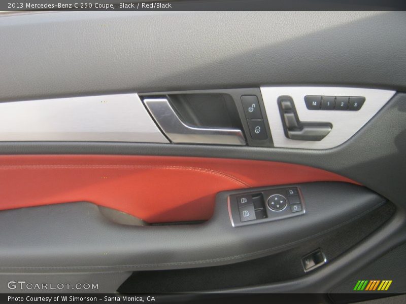 Black / Red/Black 2013 Mercedes-Benz C 250 Coupe