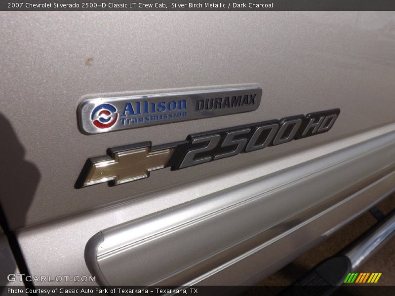 Silver Birch Metallic / Dark Charcoal 2007 Chevrolet Silverado 2500HD Classic LT Crew Cab