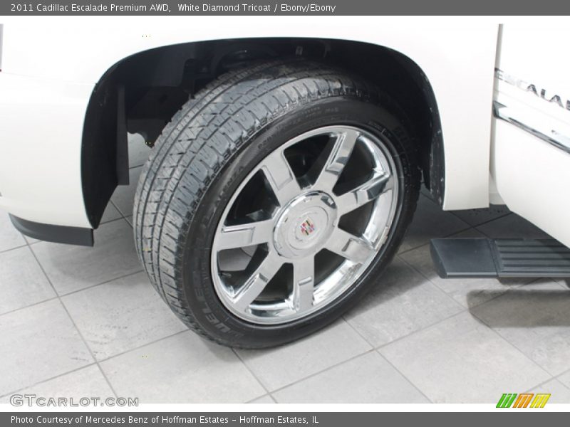 White Diamond Tricoat / Ebony/Ebony 2011 Cadillac Escalade Premium AWD