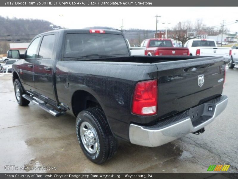 Black / Dark Slate/Medium Graystone 2012 Dodge Ram 2500 HD ST Crew Cab 4x4