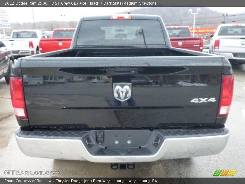 Black / Dark Slate/Medium Graystone 2012 Dodge Ram 2500 HD ST Crew Cab 4x4