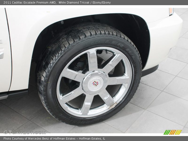 White Diamond Tricoat / Ebony/Ebony 2011 Cadillac Escalade Premium AWD