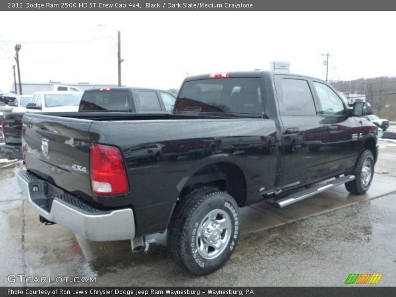 Black / Dark Slate/Medium Graystone 2012 Dodge Ram 2500 HD ST Crew Cab 4x4