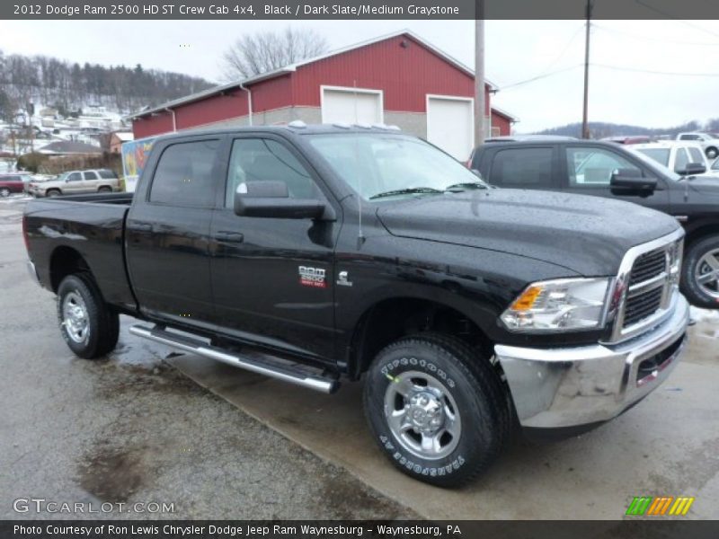 Black / Dark Slate/Medium Graystone 2012 Dodge Ram 2500 HD ST Crew Cab 4x4