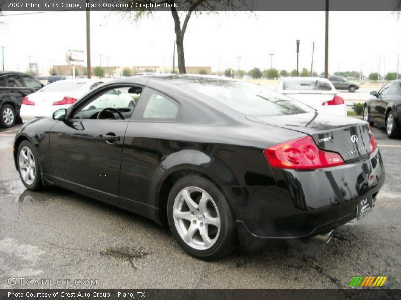 Black Obsidian / Graphite Black 2007 Infiniti G 35 Coupe