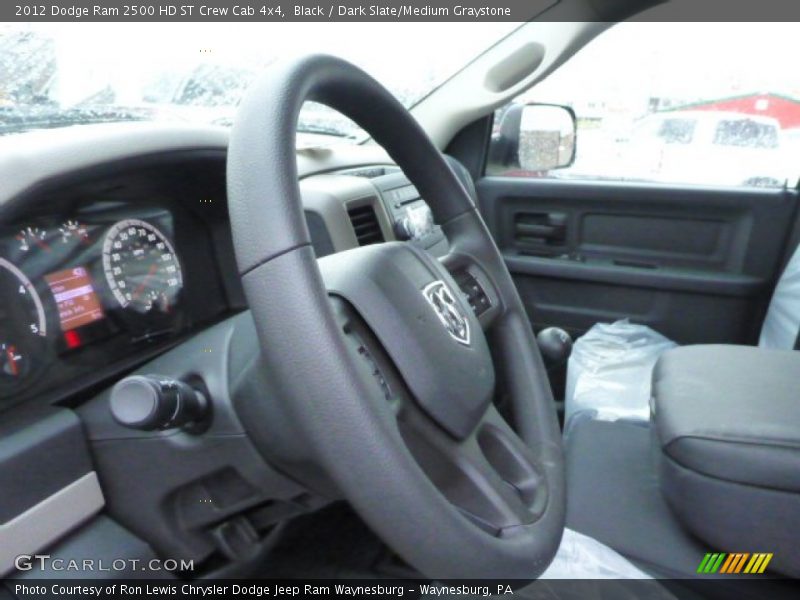 Black / Dark Slate/Medium Graystone 2012 Dodge Ram 2500 HD ST Crew Cab 4x4