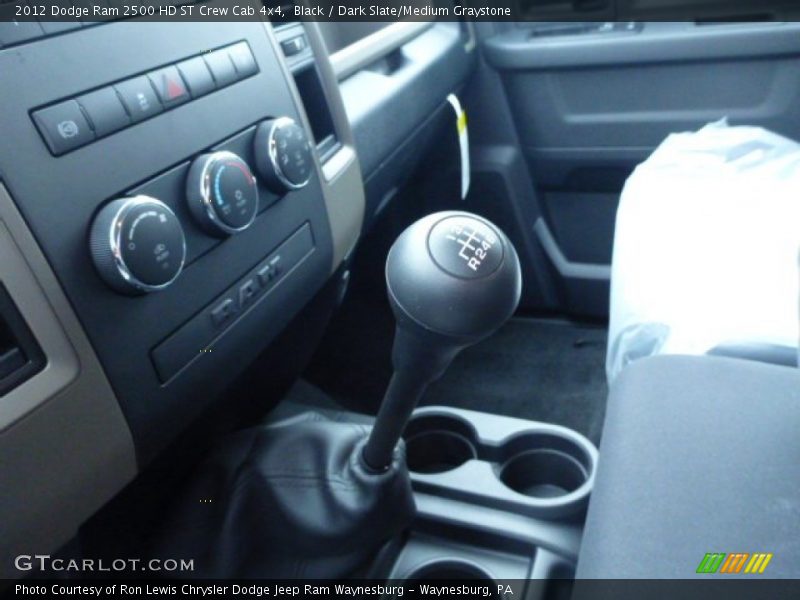 Black / Dark Slate/Medium Graystone 2012 Dodge Ram 2500 HD ST Crew Cab 4x4