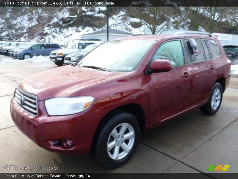 Front 3/4 View of 2010 Highlander SE 4WD
